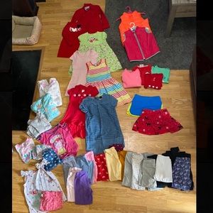 Girls Size 4-6 Clothing Lot Bundle